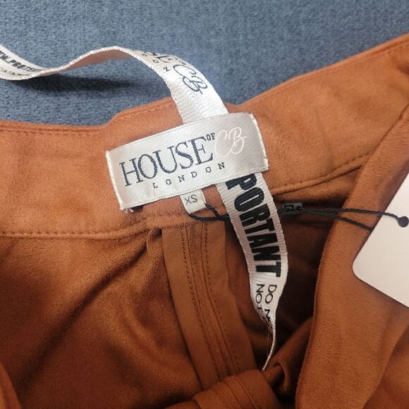 House of CB NWT Sazan Suede Like Soft Bodycon Pants Size XS - Picture 4 of 10